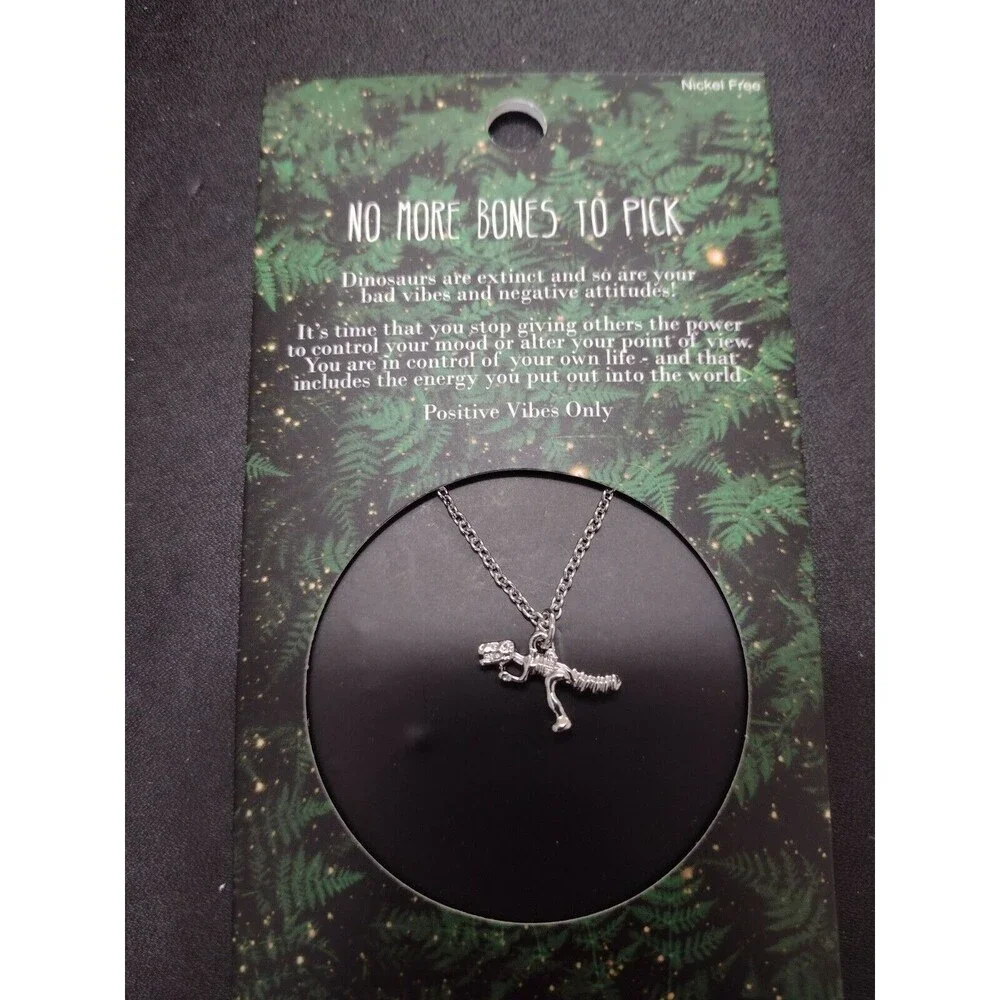 No Bones T-Rex pendant necklace dinosaur